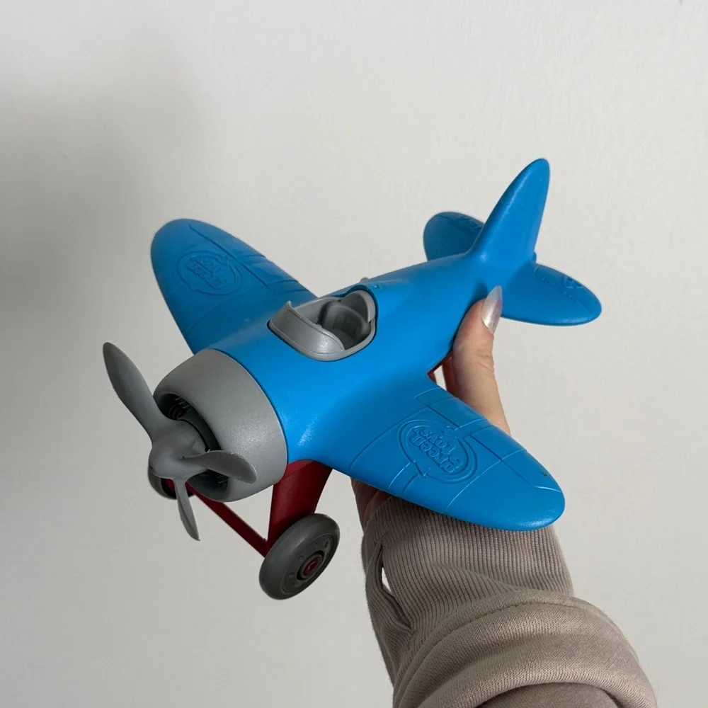 Blue Toy Plane for Kids - Durable Plastic Play Aircraft